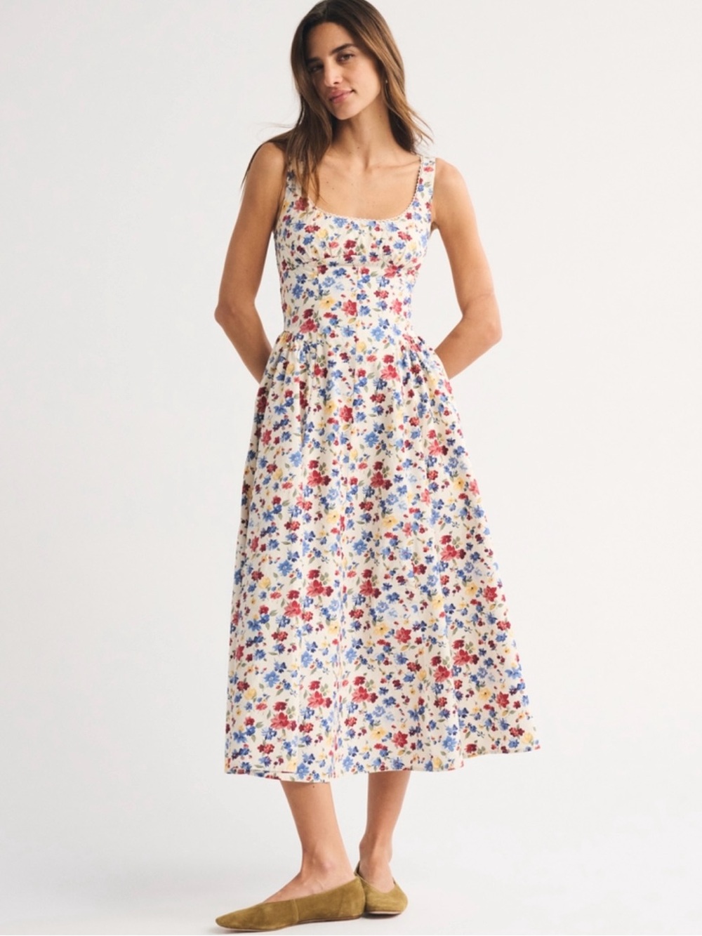 Abercrombie 100% Cotton Bra-Free Dylan Dress XXS Petite